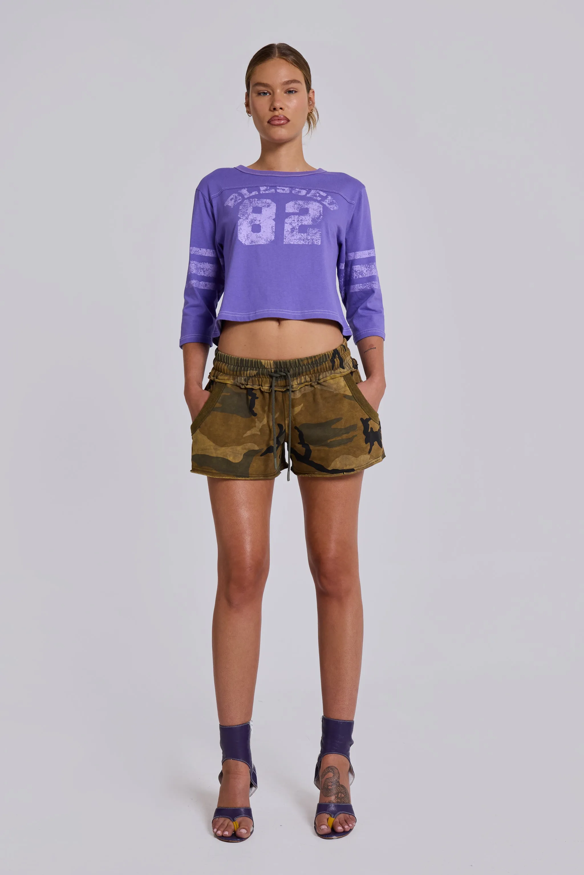 Camo Mini Jogger Shorts