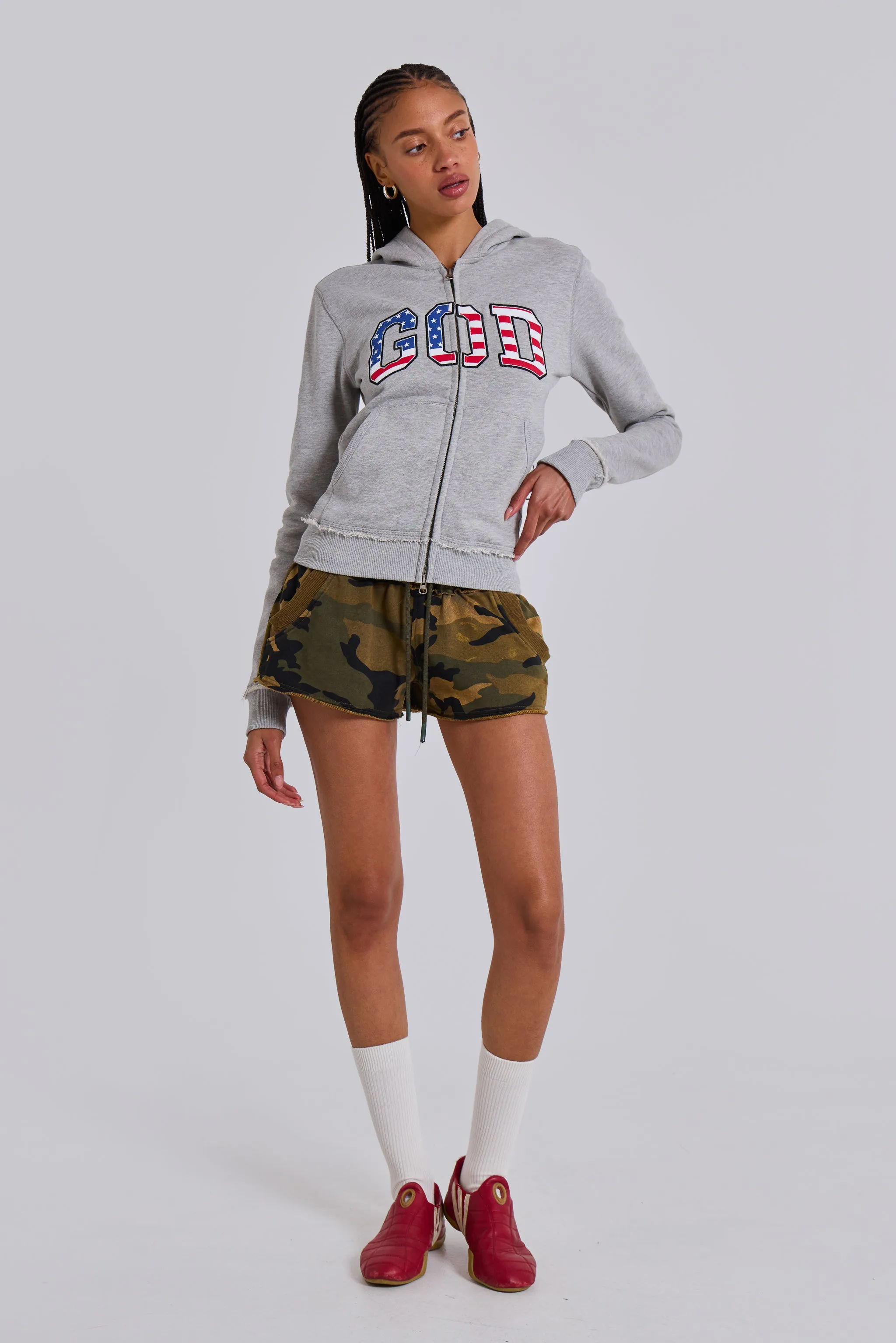 Camo Mini Jogger Shorts