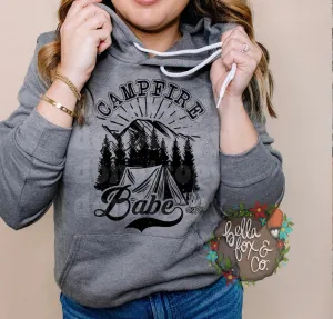Campfire BABE T-shirt or Hoodie Sweatshirt *FREE SHIPPING