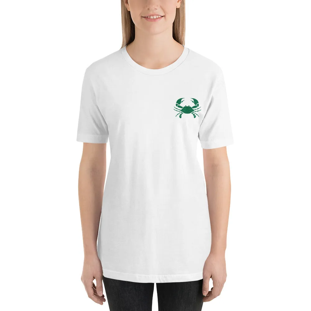 CANCER T SHIRT - Sign Logo Embroidery - Zodiac Shirt for Women