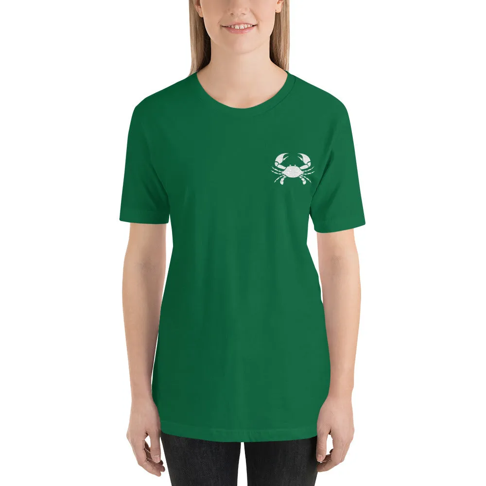 CANCER T SHIRT - Sign Logo Embroidery - Zodiac Shirt for Women