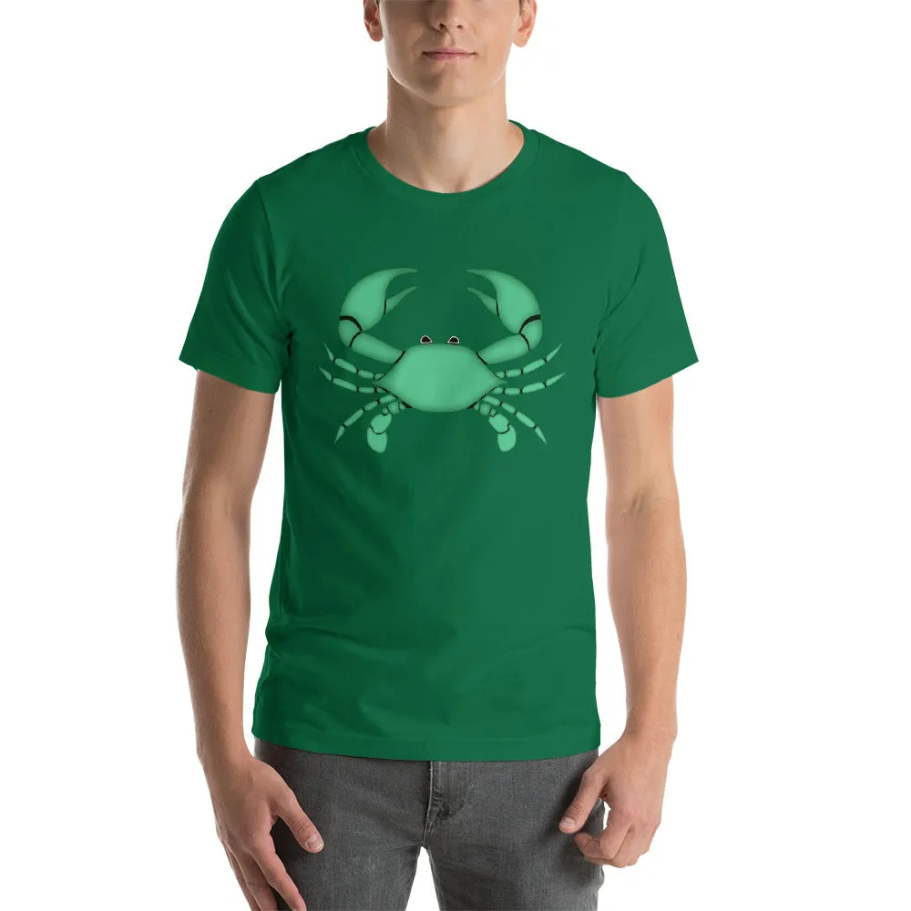 CANCER T SHIRT - Zodiac Symbol - Green Crab Graphics - Sign Shirt for Men and Women (Unisex)