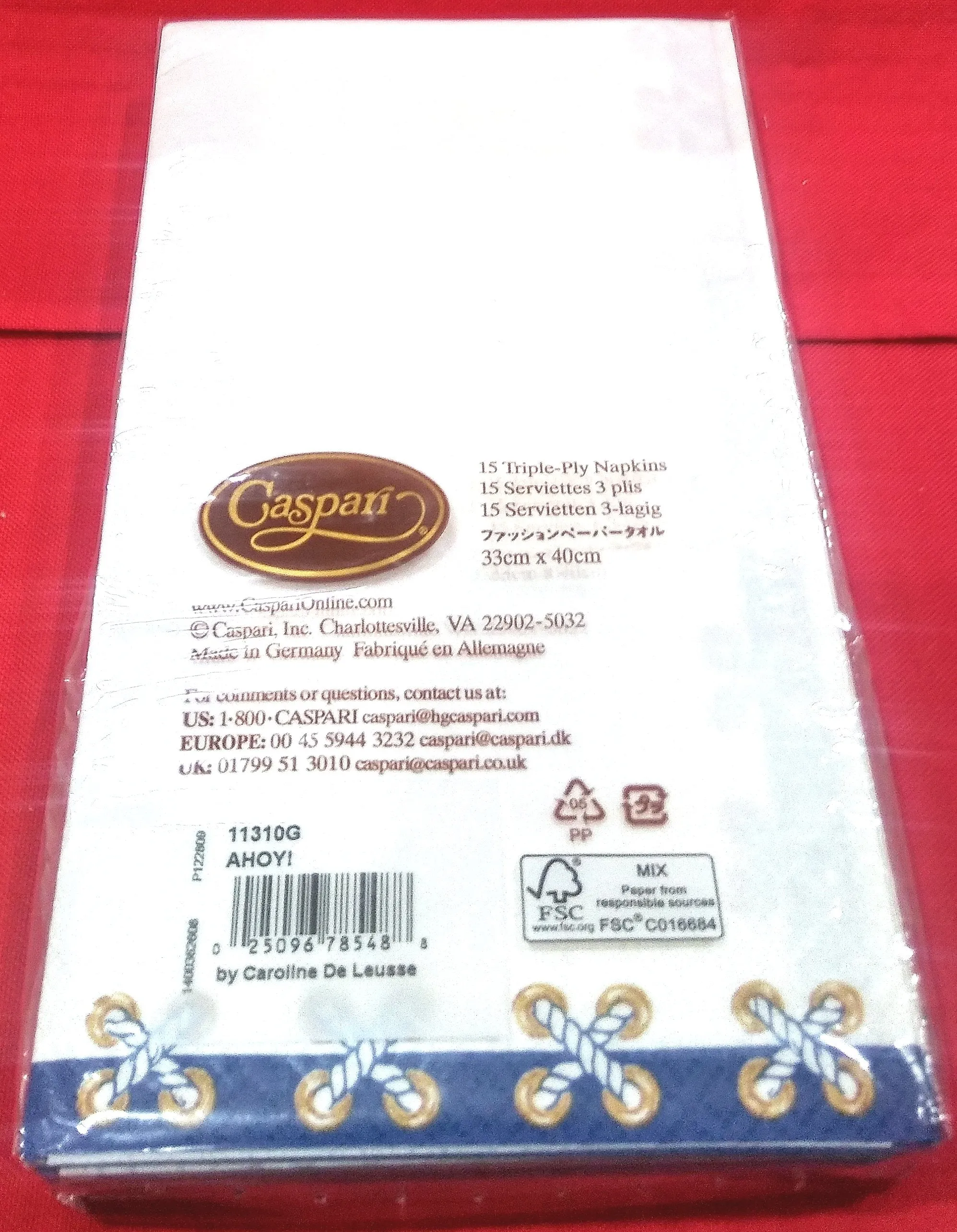 CASPARI AHOY! PAPER GUEST TOWELS