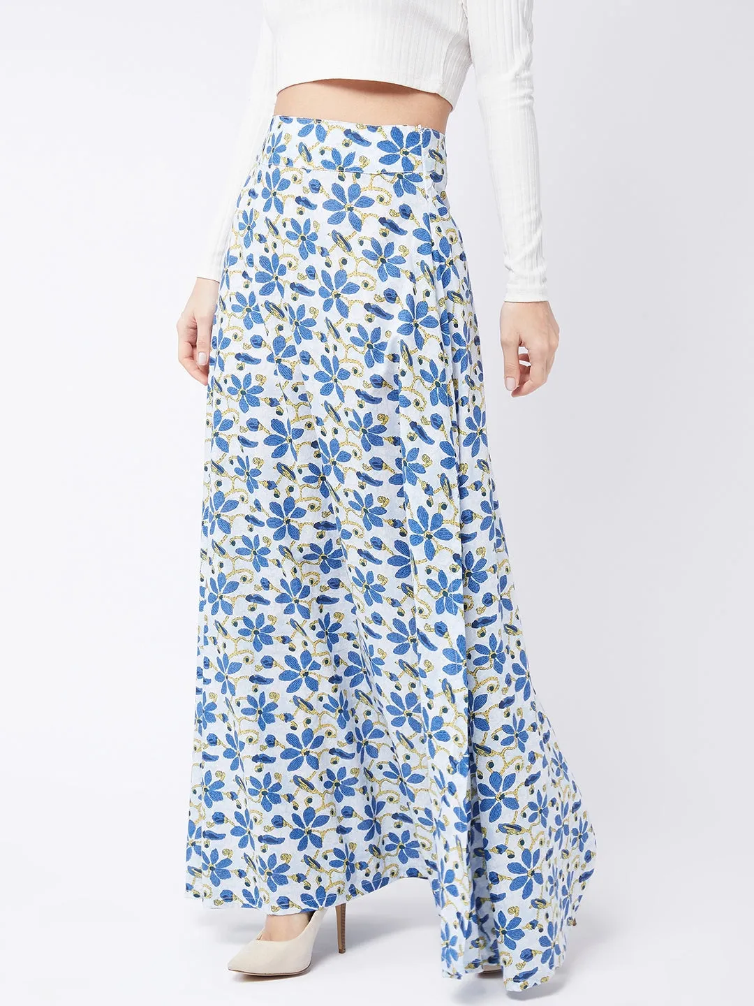 Cerulean Blue Long Skirt