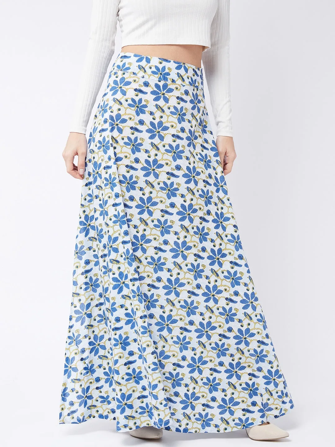 Cerulean Blue Long Skirt
