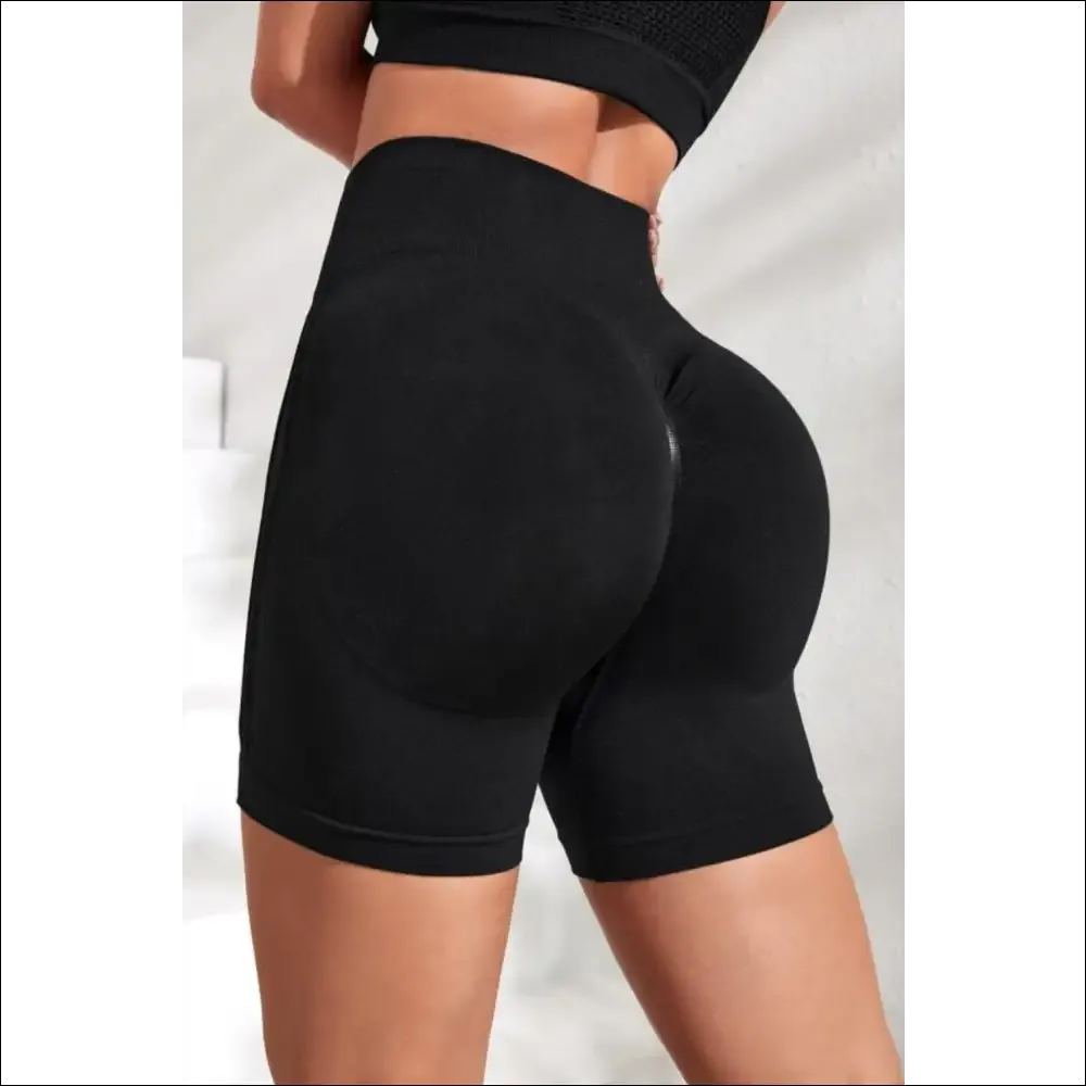 Chic Slim Fit High Waist Active Shorts