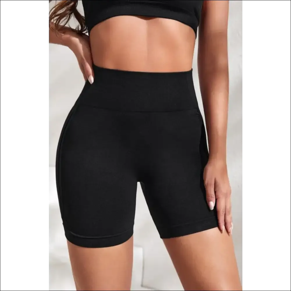 Chic Slim Fit High Waist Active Shorts
