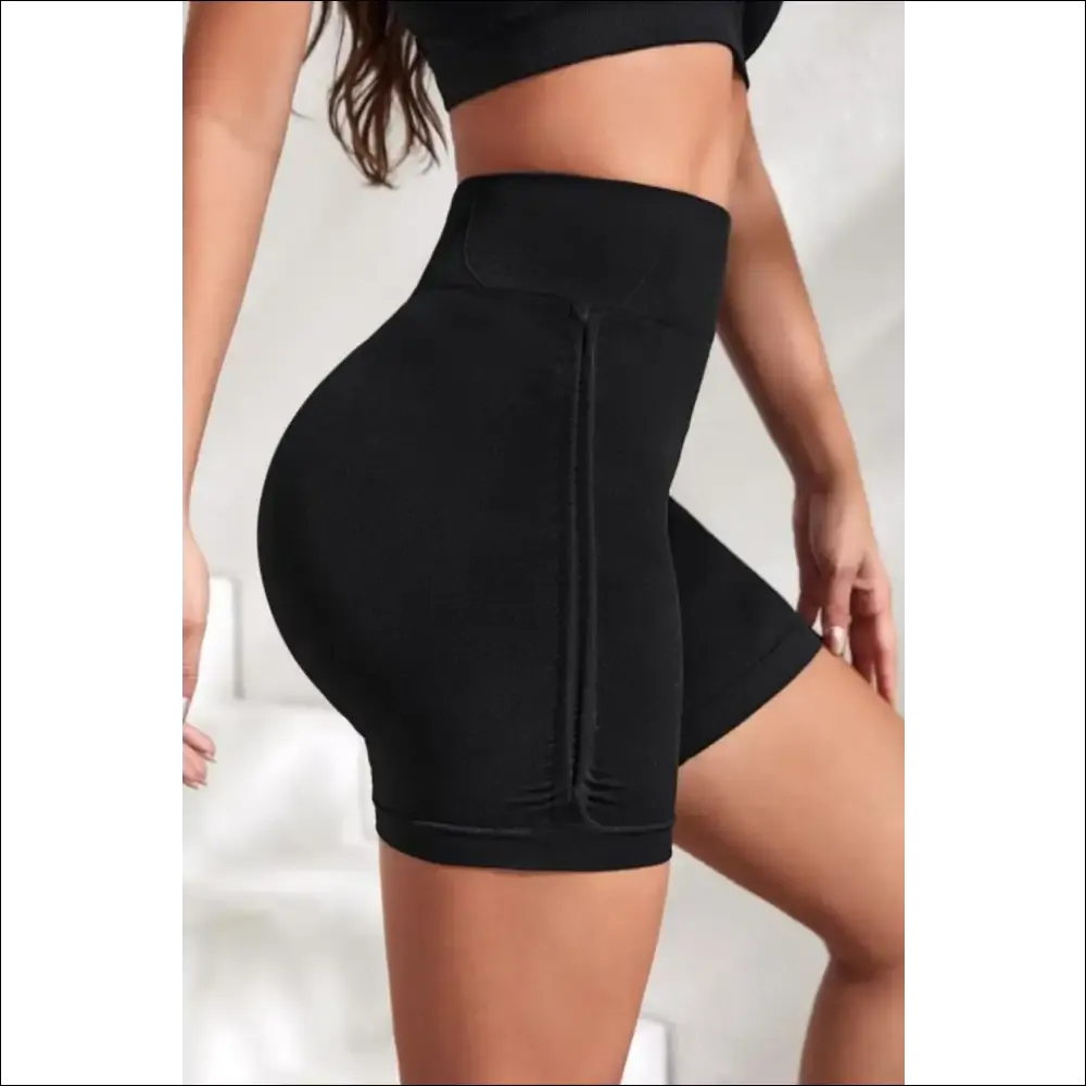 Chic Slim Fit High Waist Active Shorts