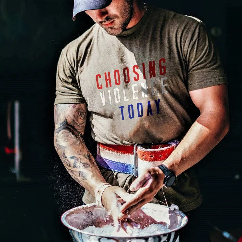 Choosing Violence Today Printed Men's T-shirt