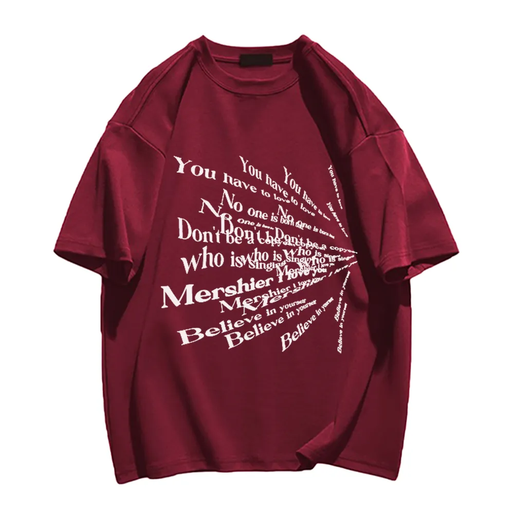 Classic Lettering Versatile T-Shirt