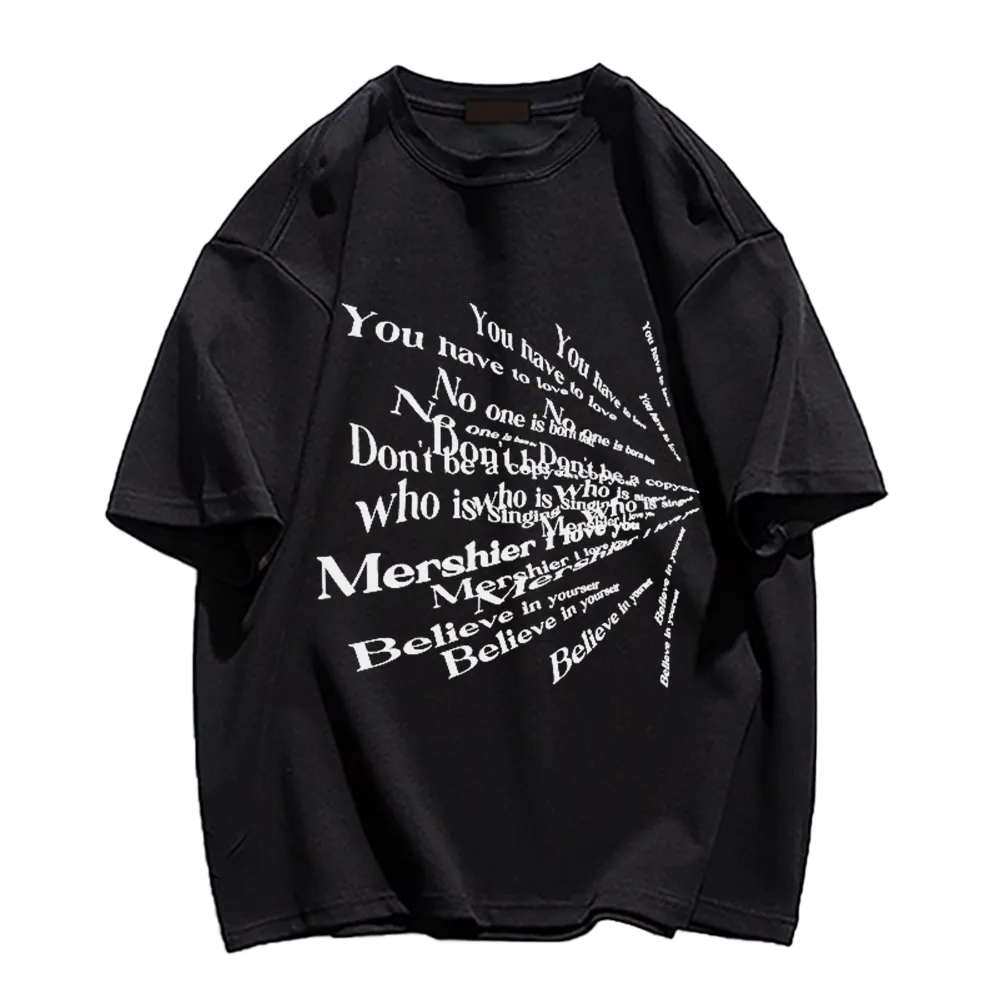 Classic Lettering Versatile T-Shirt