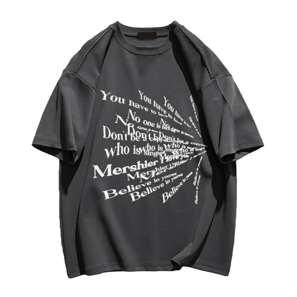 Classic Lettering Versatile T-Shirt