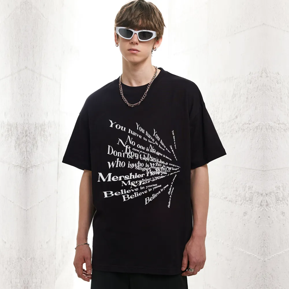 Classic Lettering Versatile T-Shirt