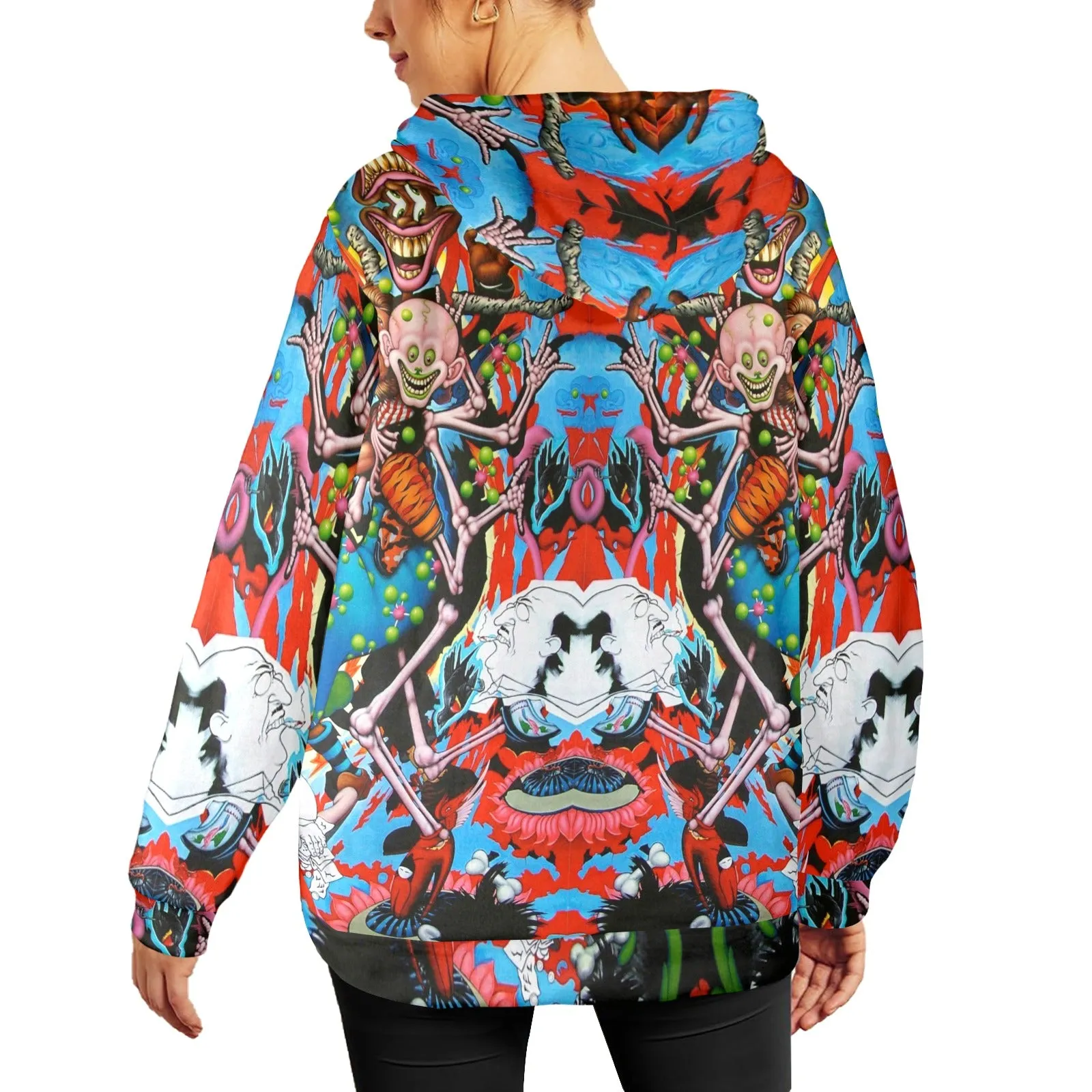 Clownin Women's Flannel Hoodie