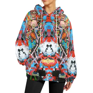 Clownin Women's Flannel Hoodie