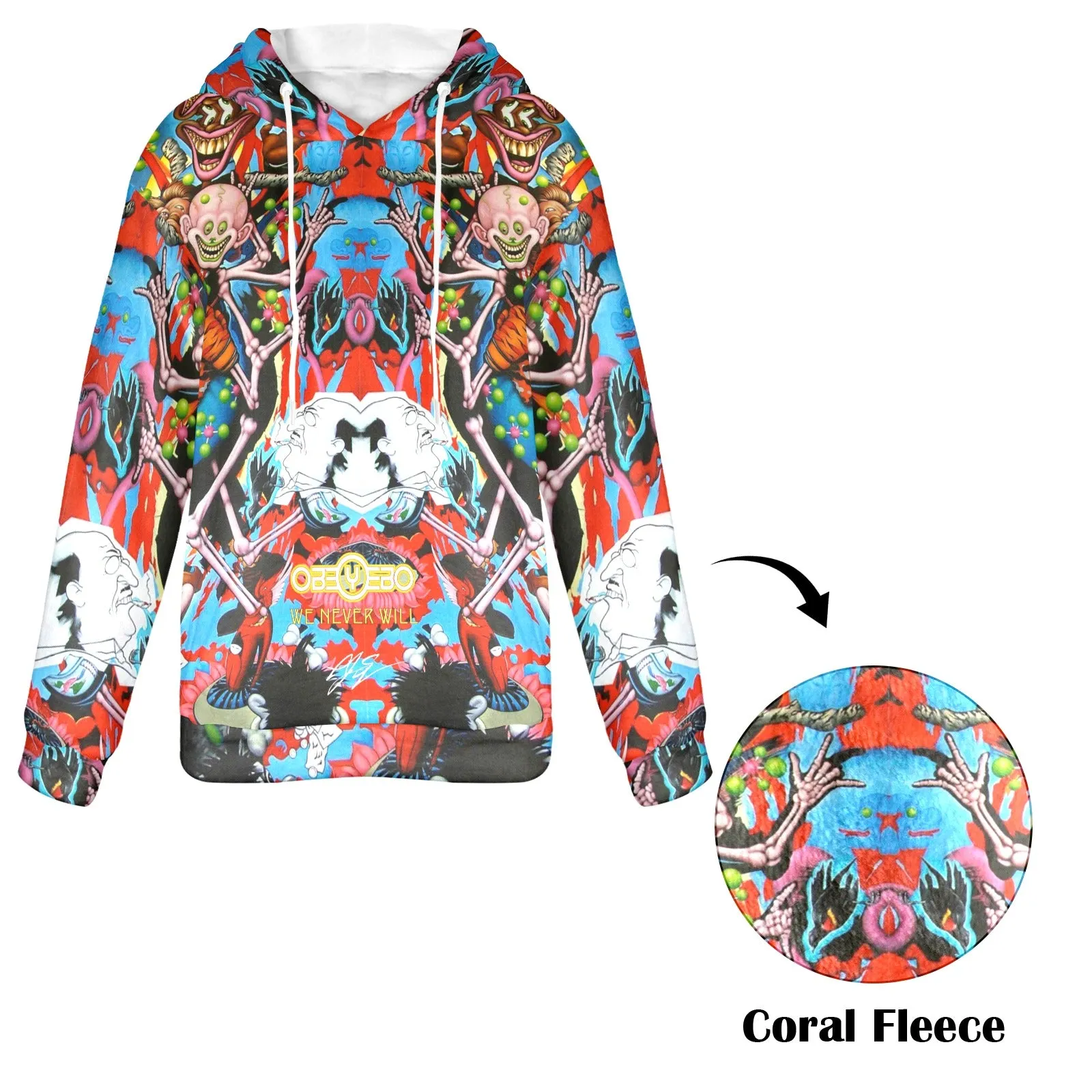 Clownin Women's Flannel Hoodie