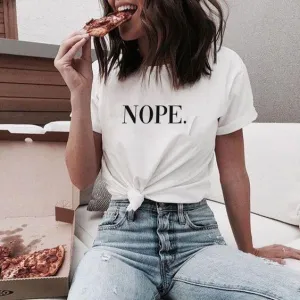 College Look T-Shirt For Elegant Women