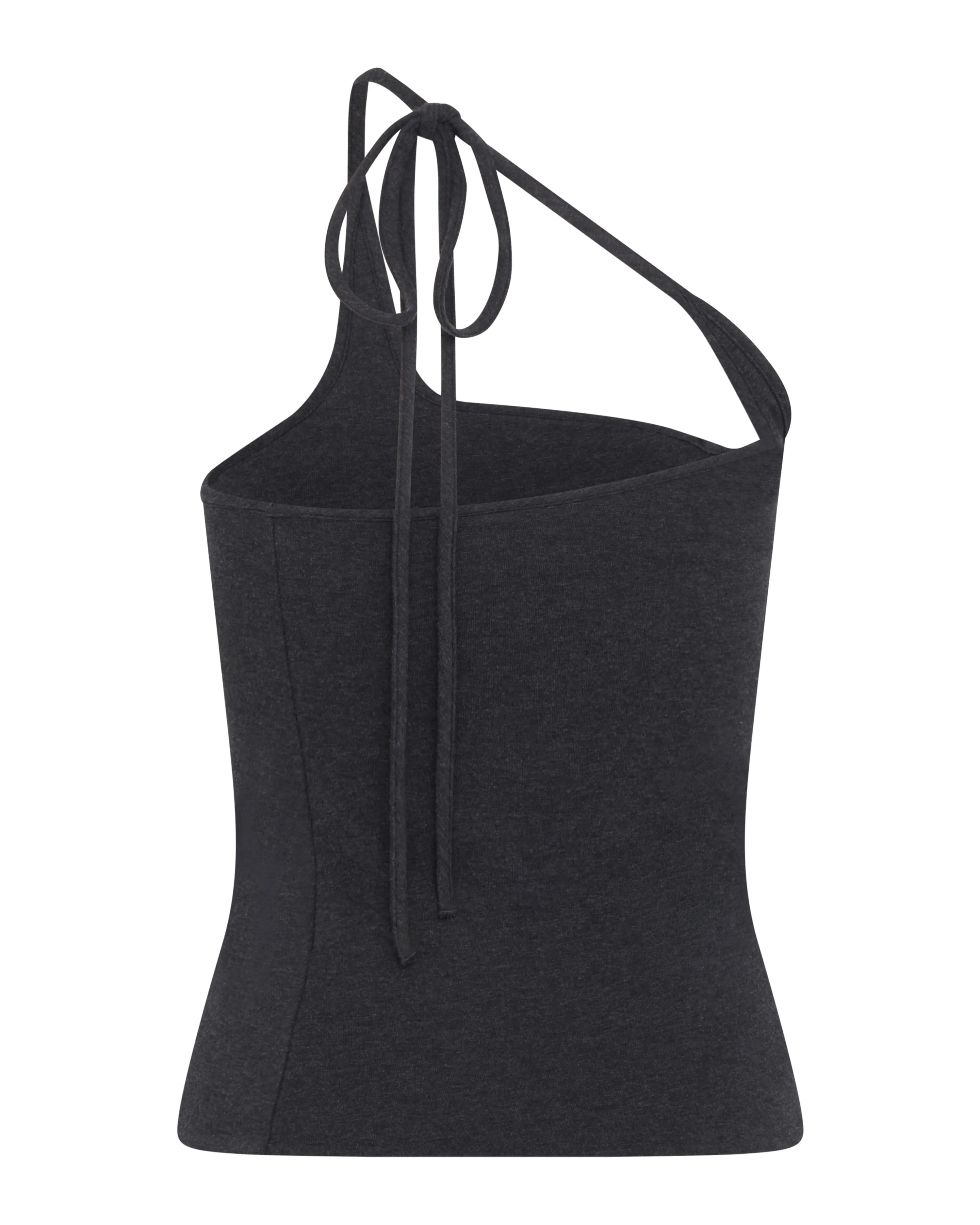 Convertible Sweetheart Cotton Top | Grey Melange