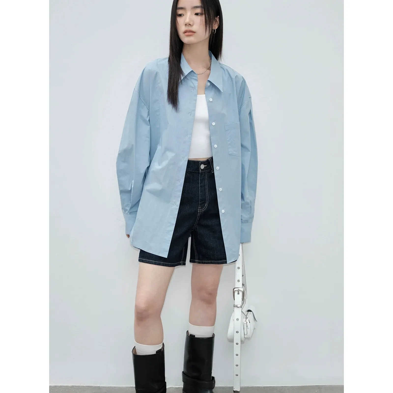 Cotton Button-Up Shirt
