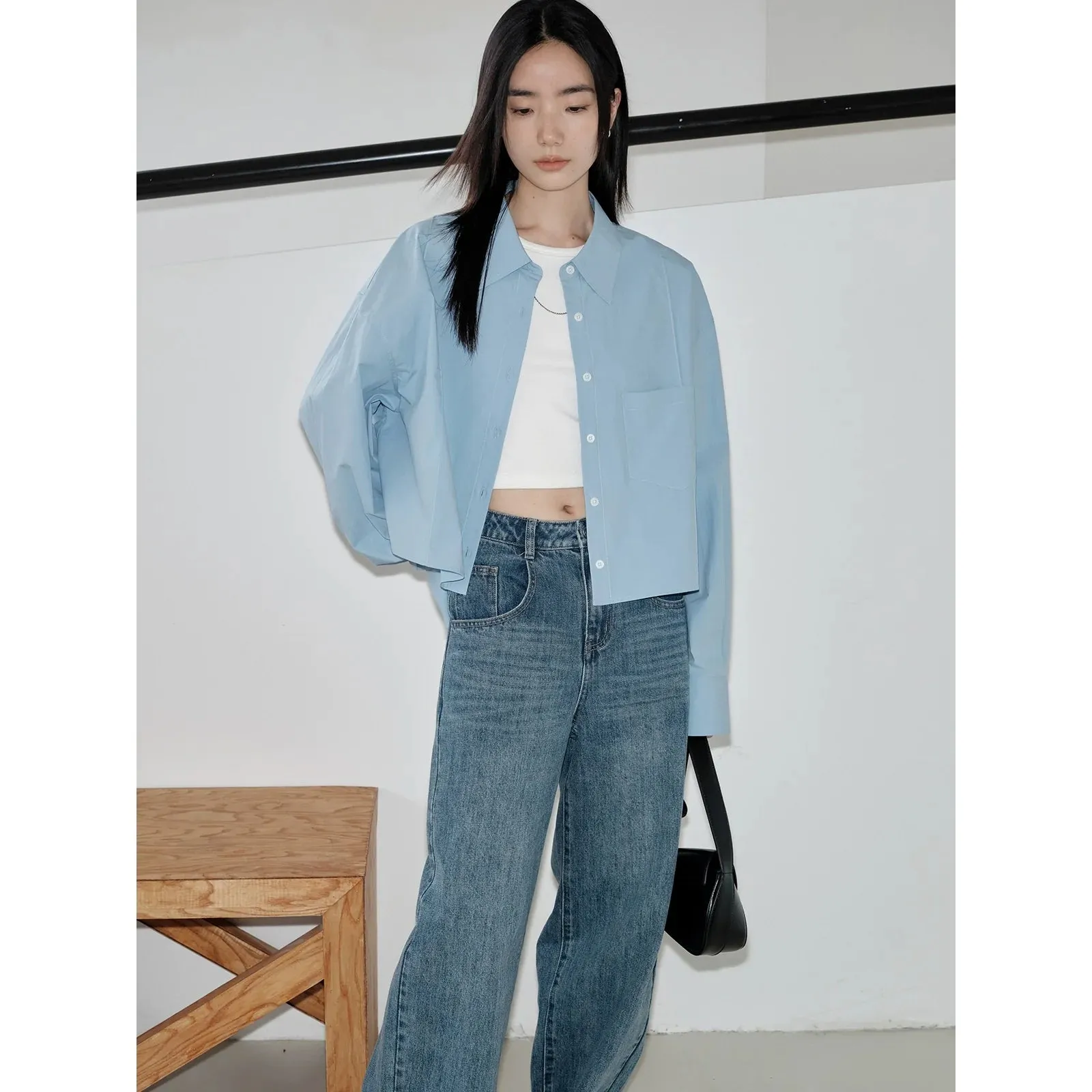 Cotton Button-Up Shirt