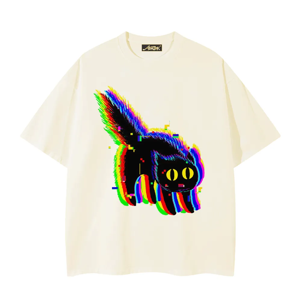 Crazy Black Cat T-shirt