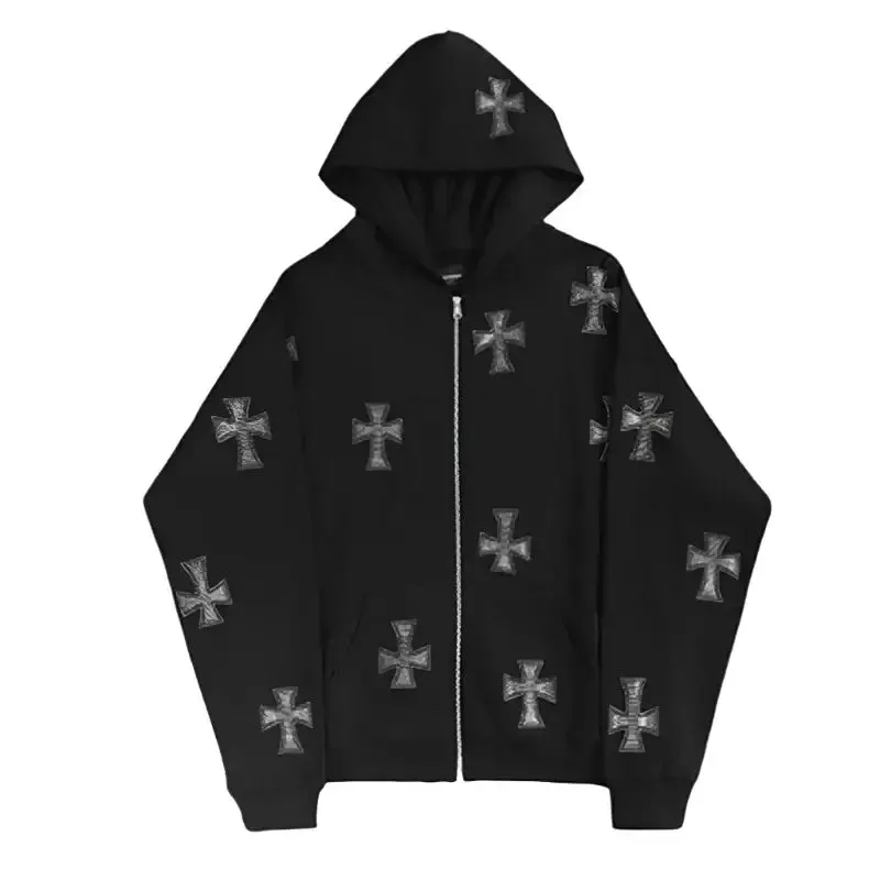 Cross Hoodie Y2K
