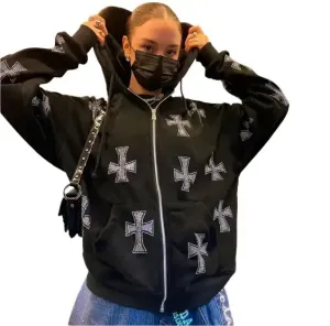 Cross Hoodie Y2K