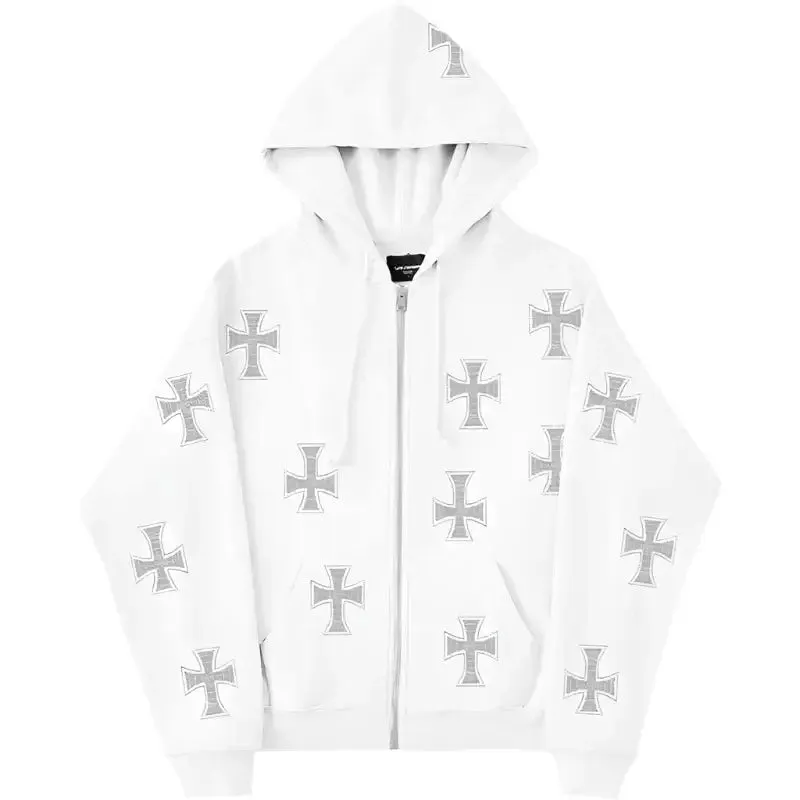 Cross Hoodie Y2K