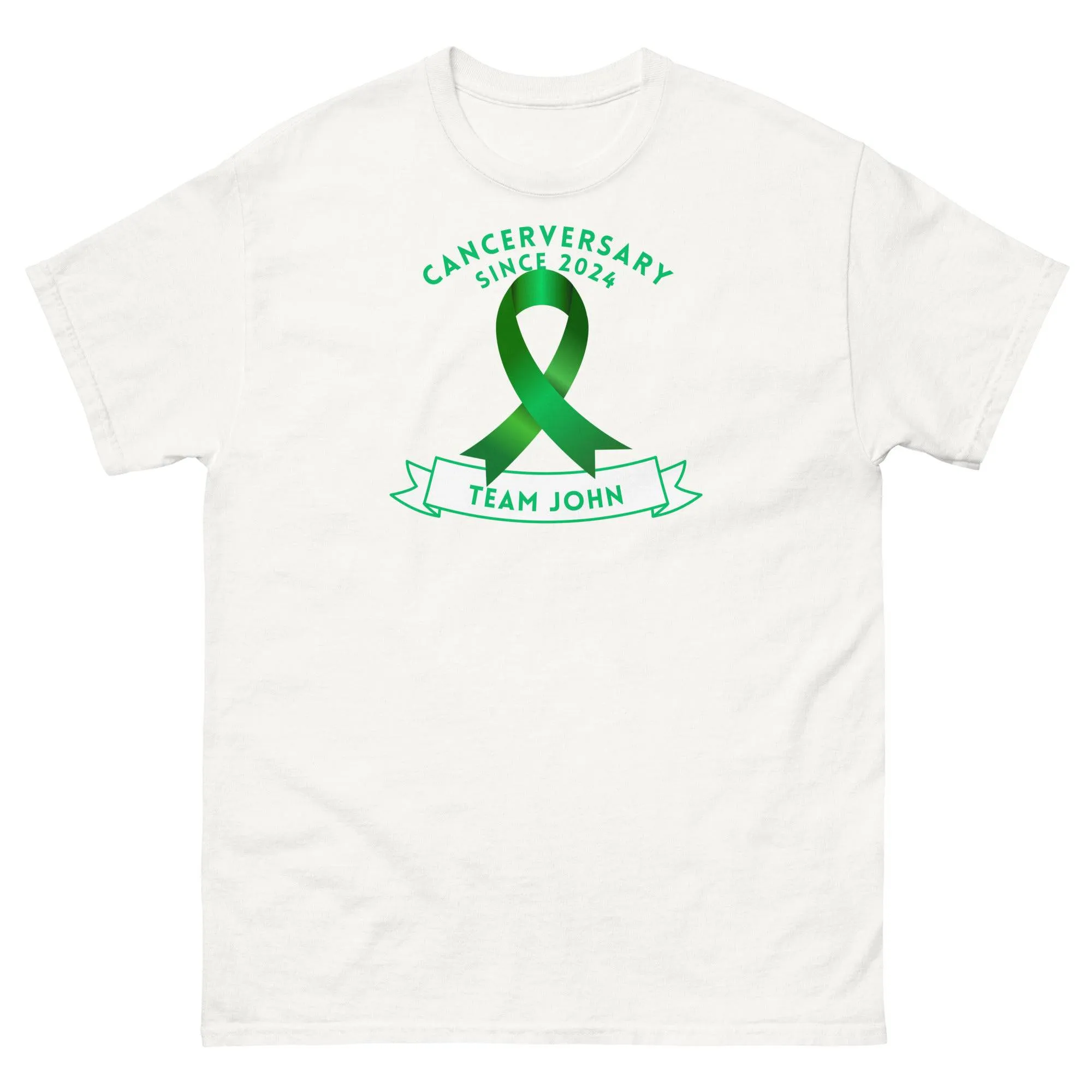 Customizable Cancer-Anniversary Team Ribbon Tee