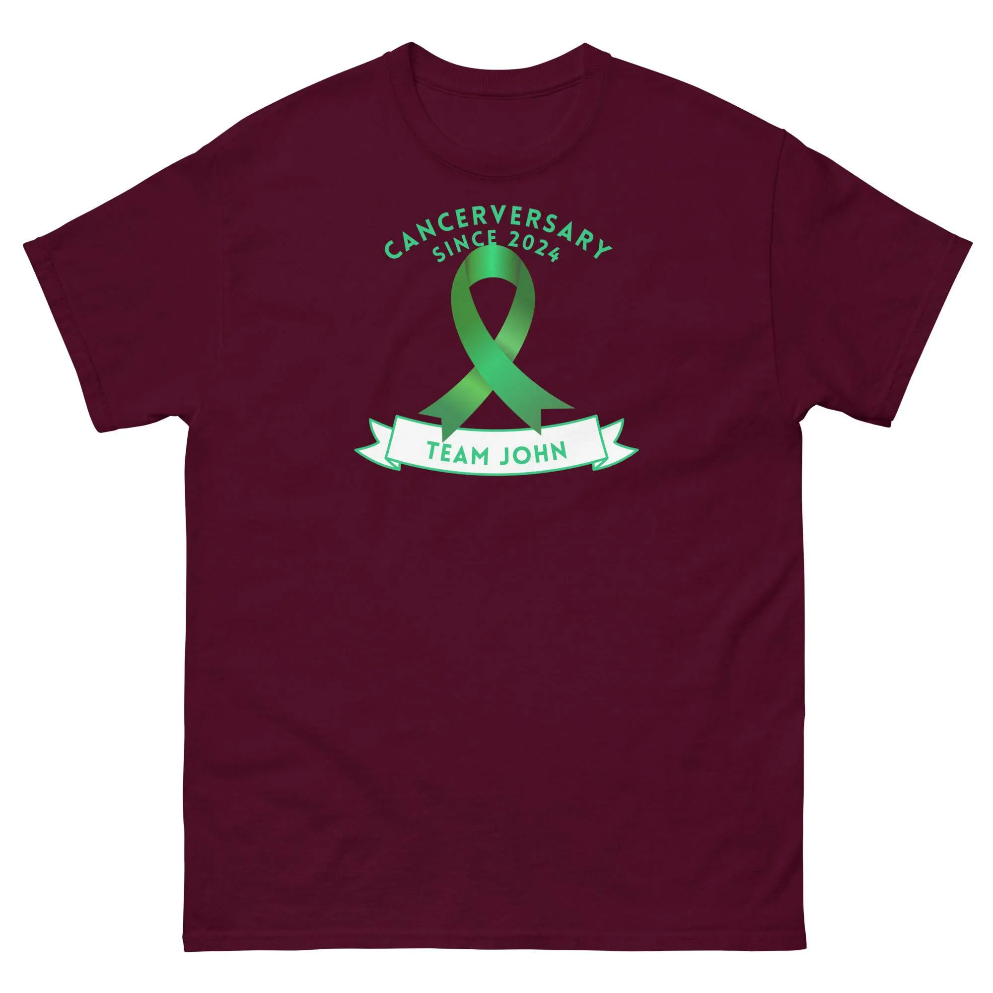 Customizable Cancer-Anniversary Team Ribbon Tee