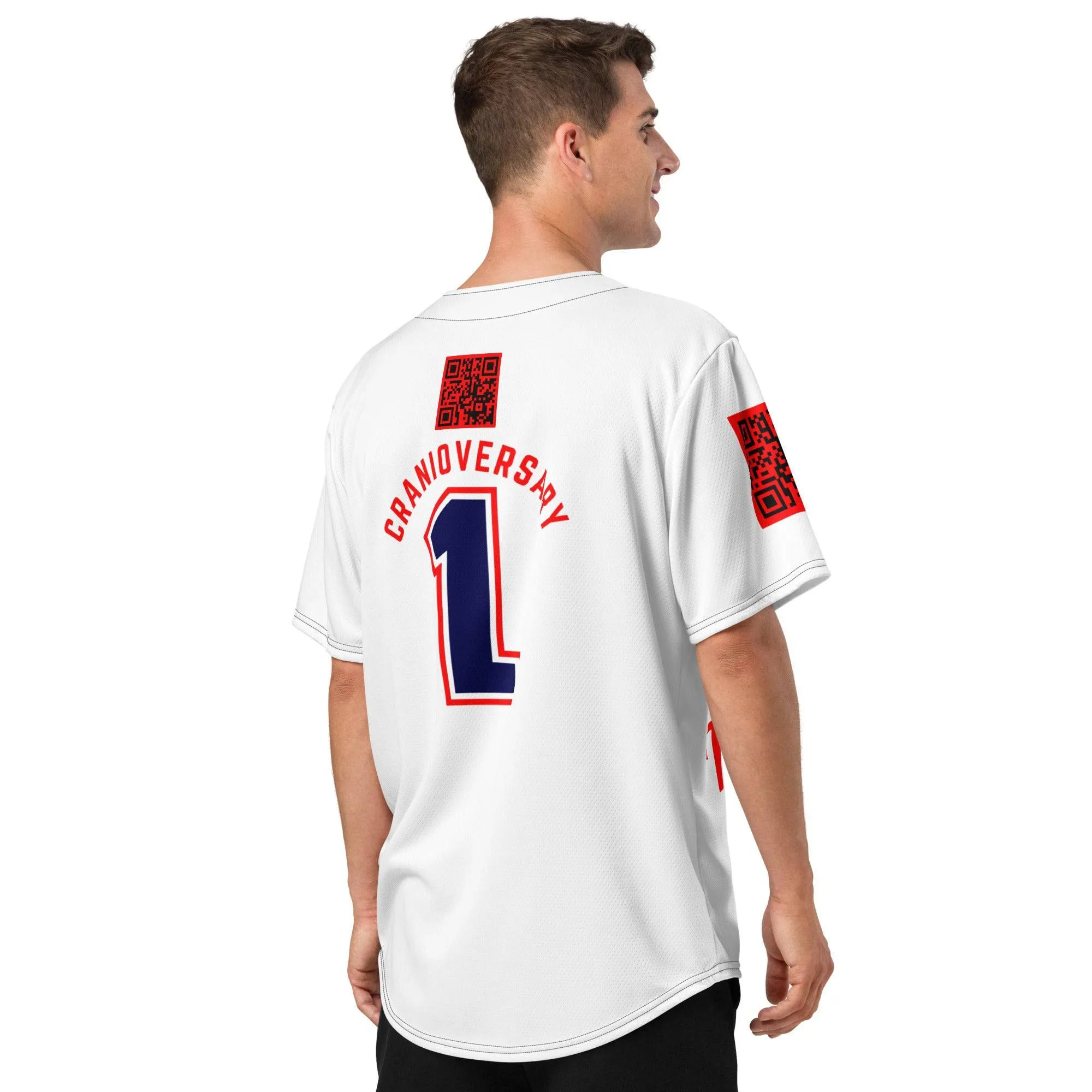 Customizable "Cranioversary" Team Jersey Button