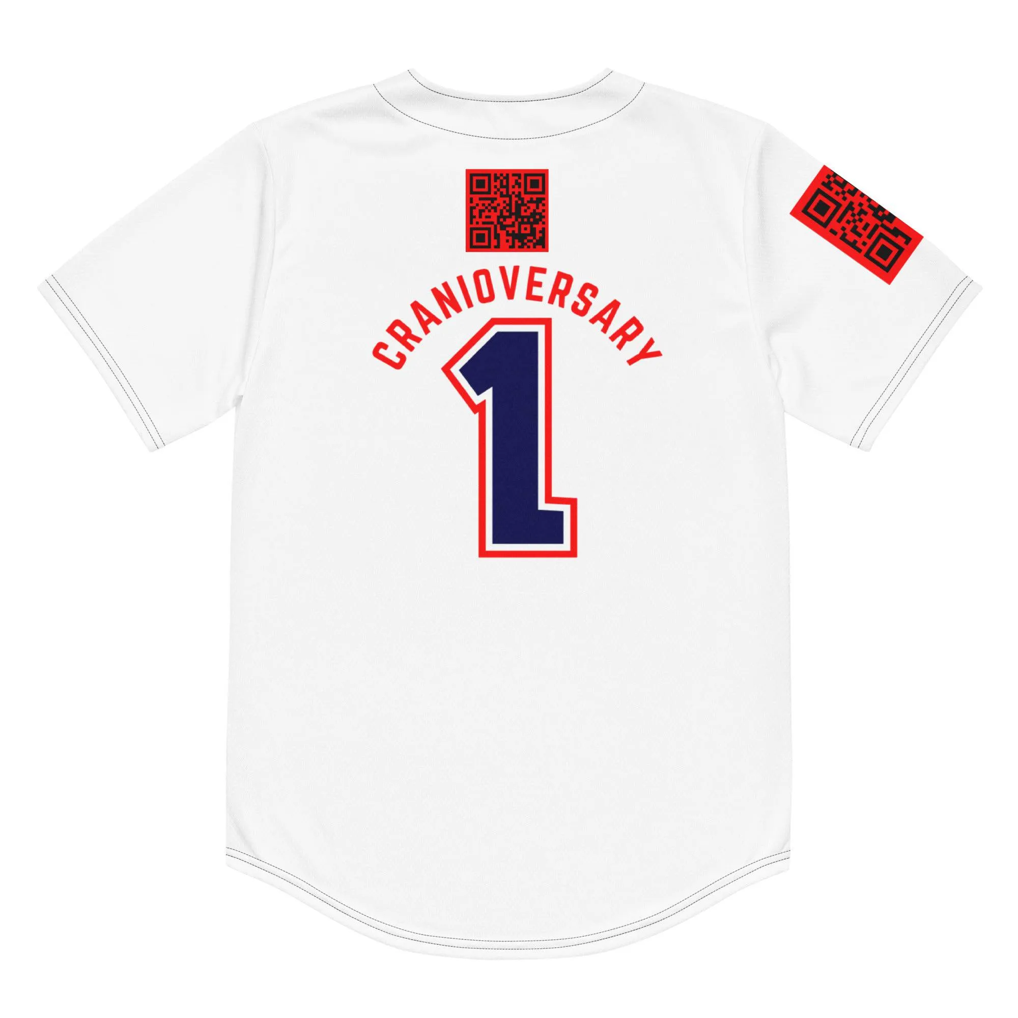Customizable "Cranioversary" Team Jersey Button