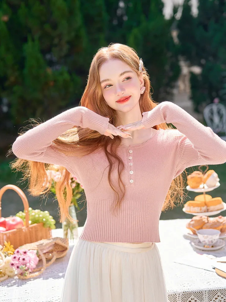 Dainty Ribbon Knit Top