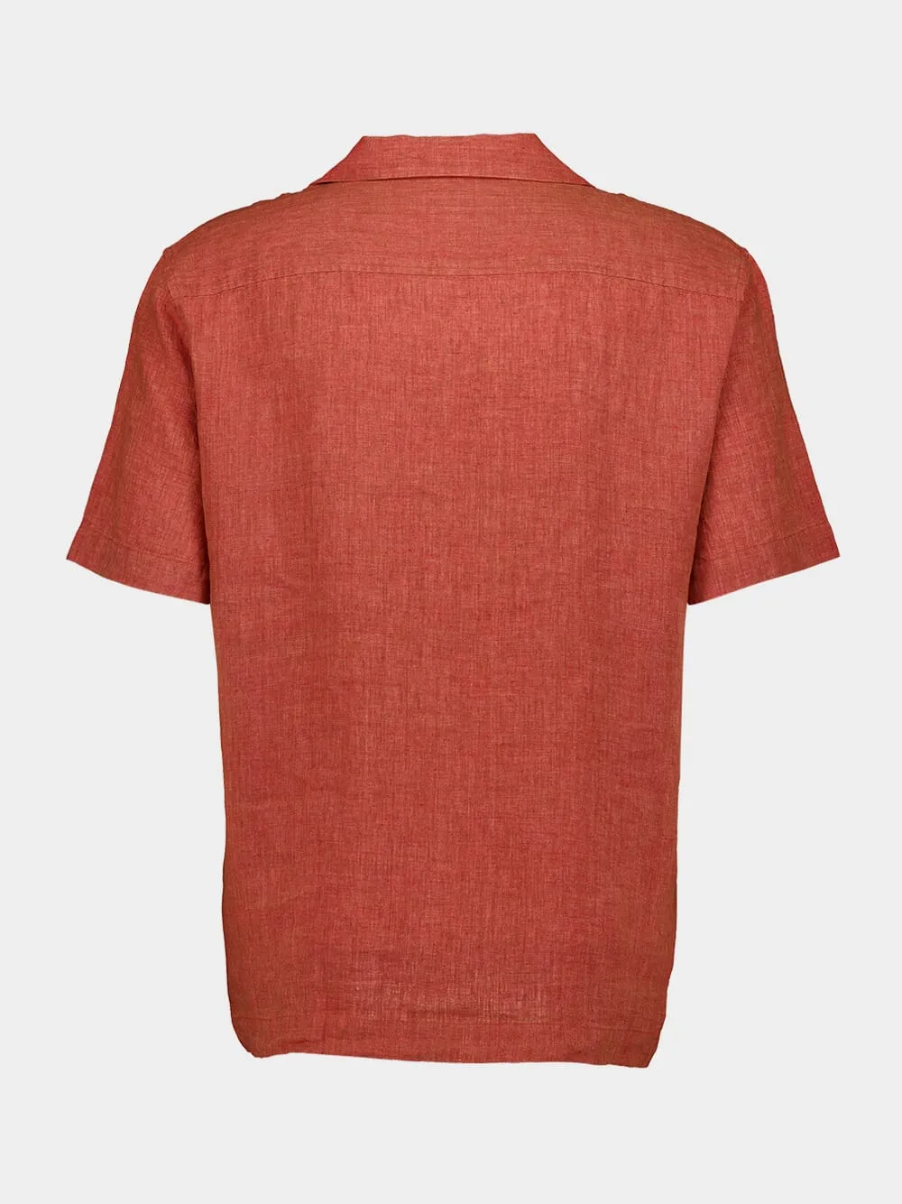 Dark Coral Angelo Linen Shirt
