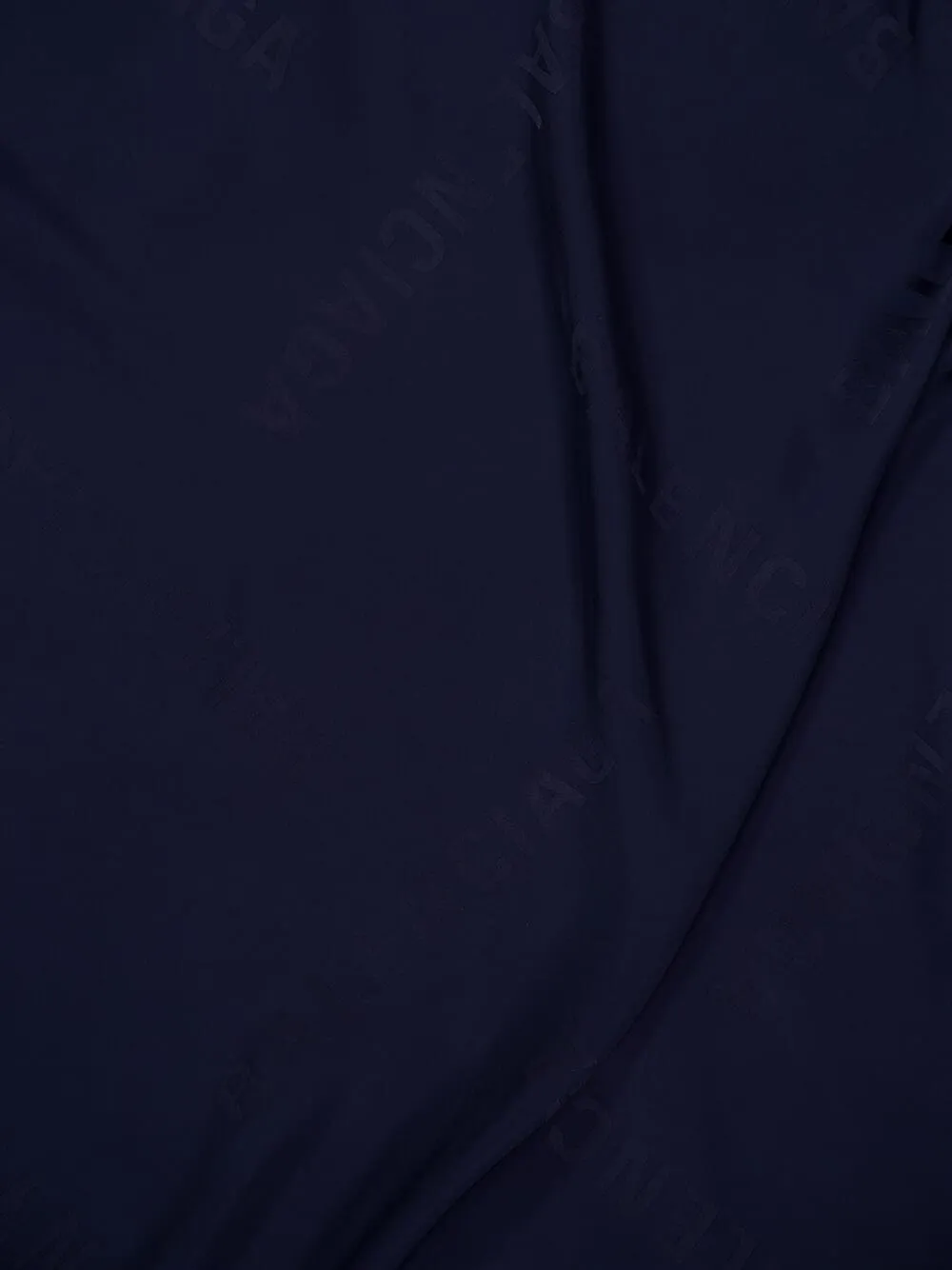 Dark Navy Fluid Jacquard Shirt
