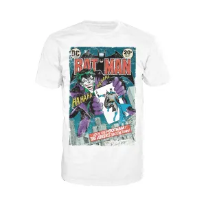 DC Comics Batman Cover 251 Joker Official Men's T-shirt (White)