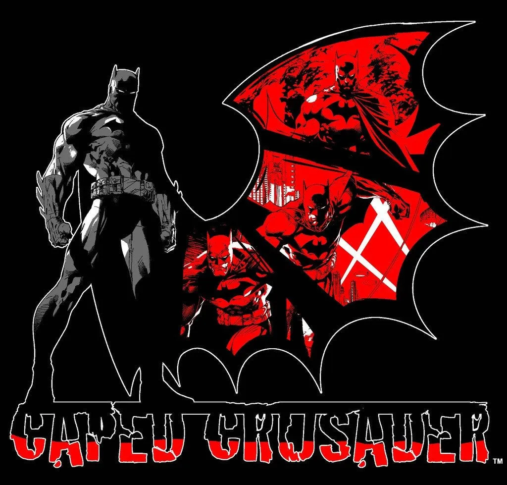 DC Comics Batman Crusader Official Men's T-shirt (Black)
