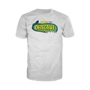 DC Comics Batman Logo Retro Detective Comics Official Men's T-shirt (Heather Grey)