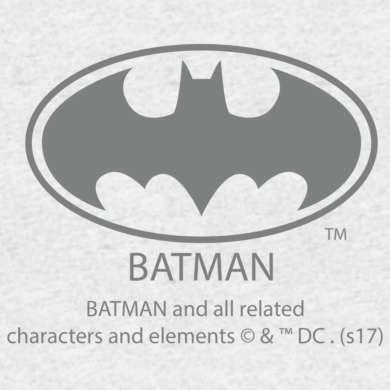 DC Comics Batman Skulls Crusader Official Men's T-shirt (Sports Grey)