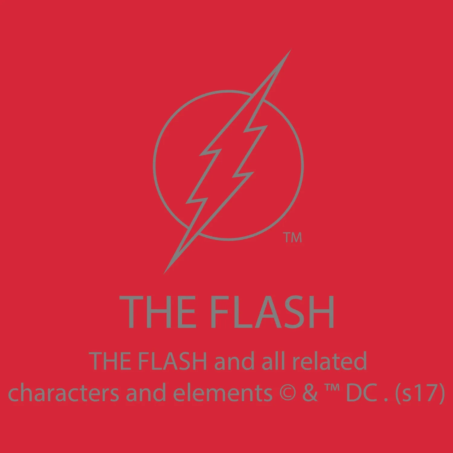 DC Comics Flash Logo Mask Official Kid's T-Shirt (Red)