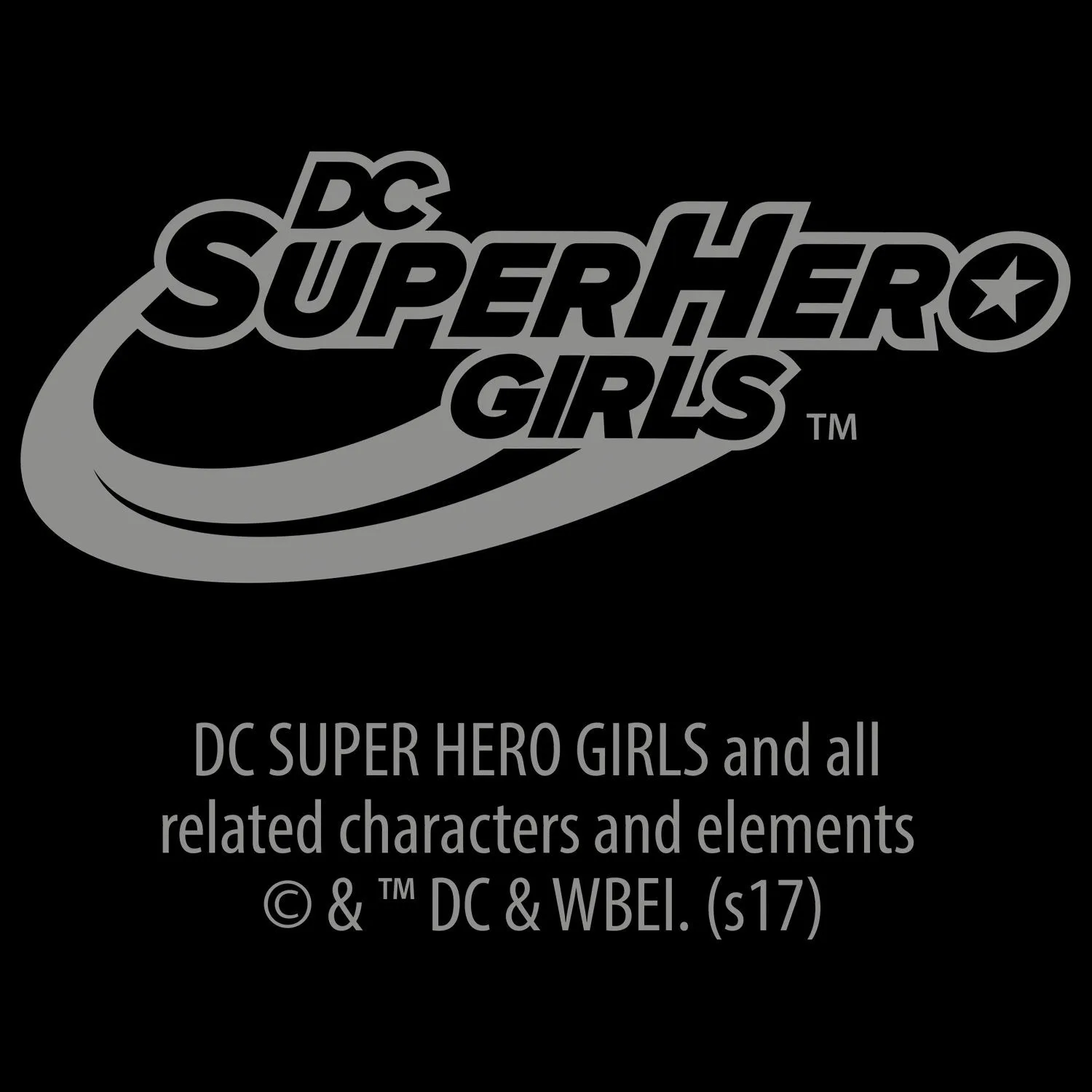DC Super Hero Girls Wonder Woman Pop Pow Official Kid's T-Shirt (Black)