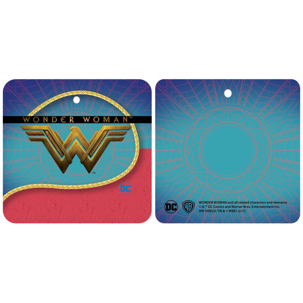 DC Wonder Woman Triangle Fierce Official Men's T-shirt (Black)