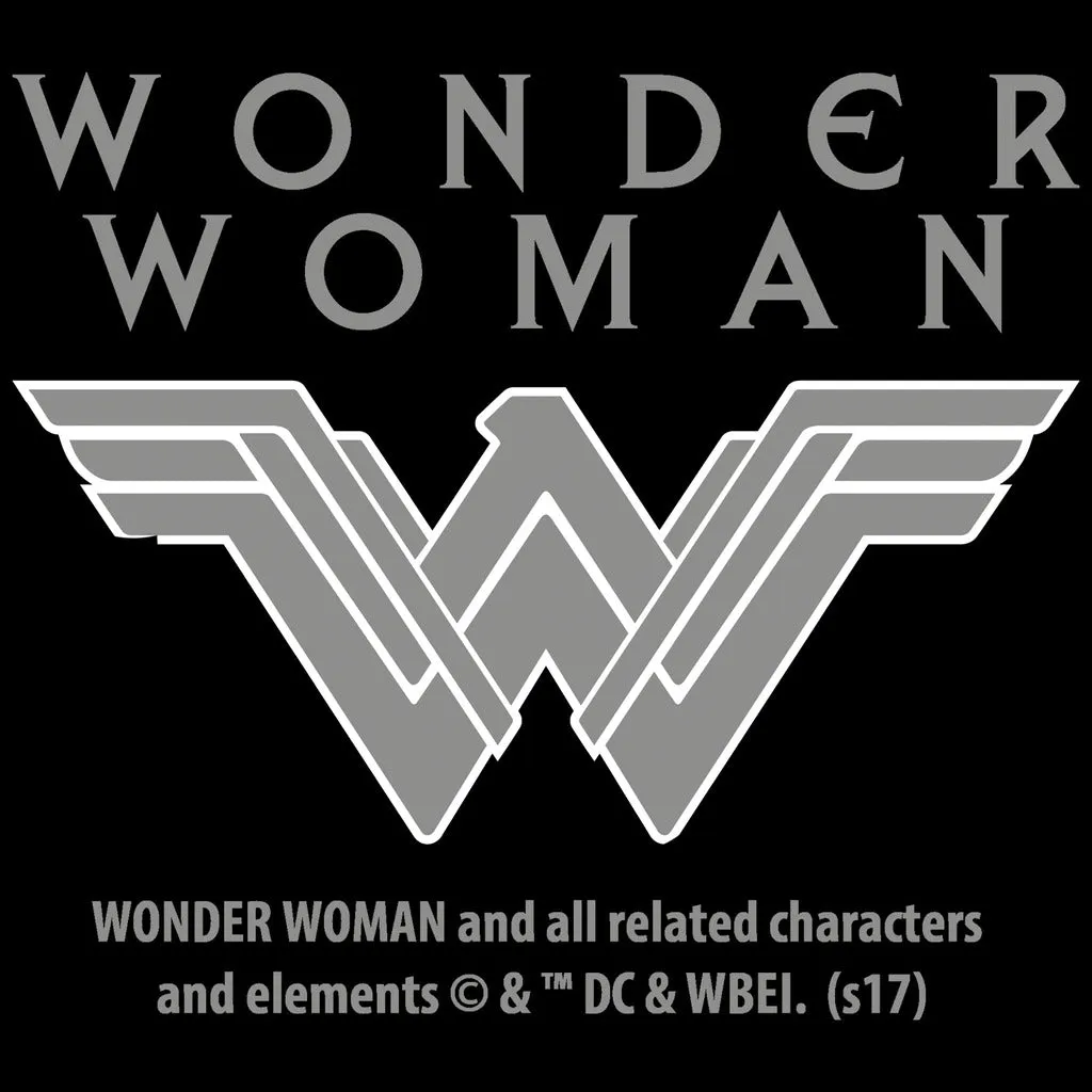 DC Wonder Woman Triangle Fierce Official Men's T-shirt (Black)