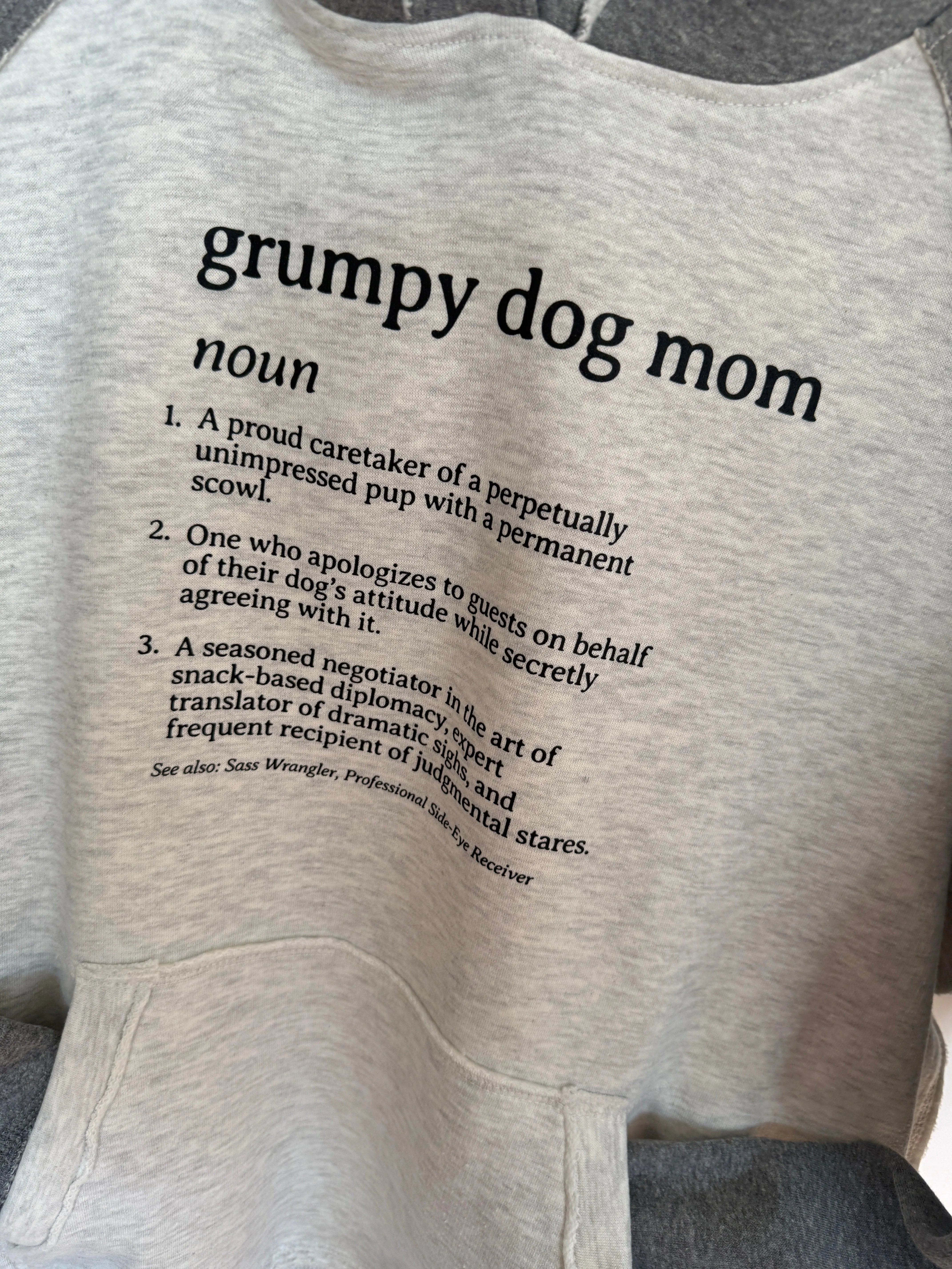 Definition of a Grumpy Dog Mom Unisex Hoodie