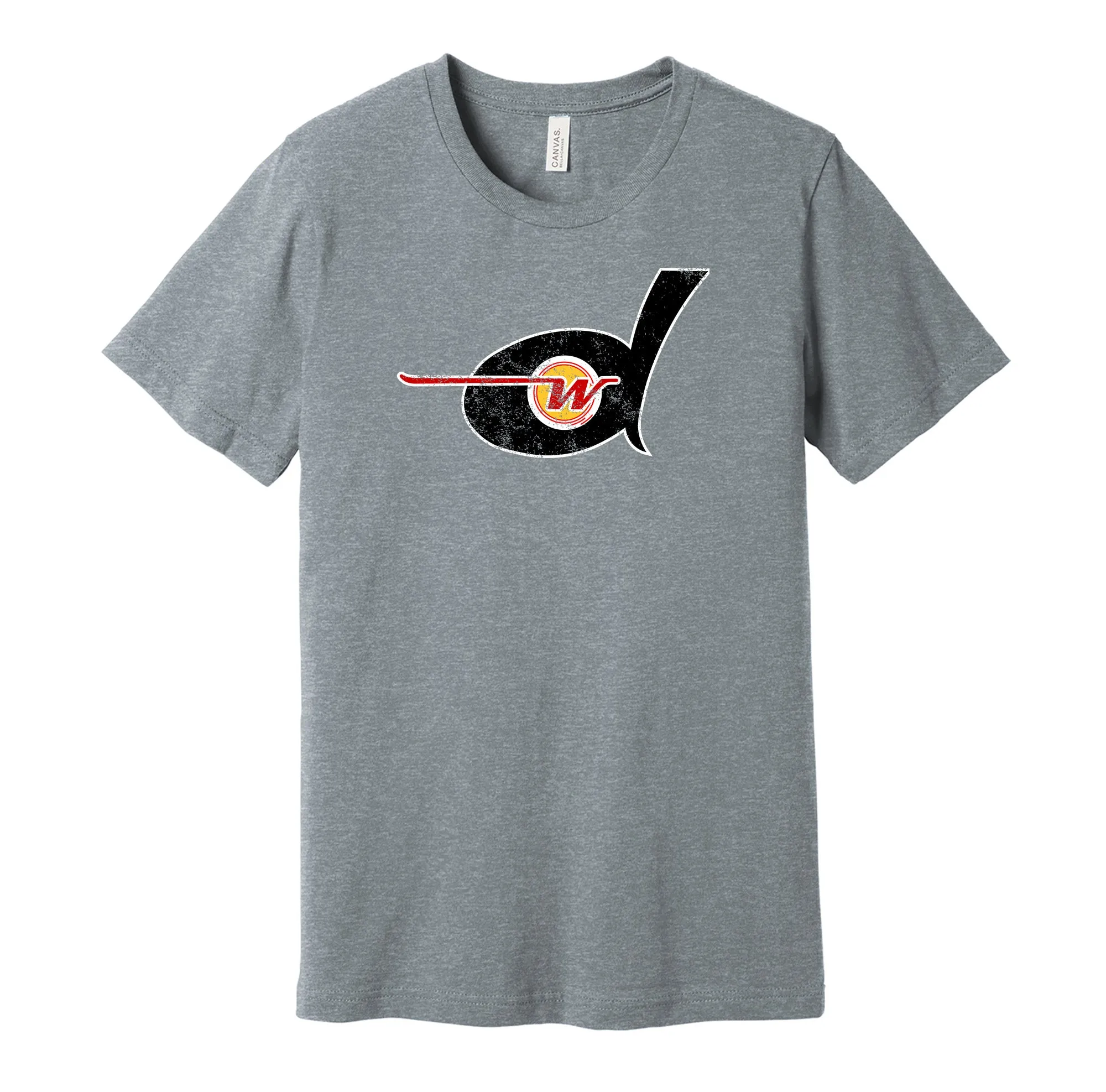 Detroit Wheels Distressed Logo Shirt - Defunct Football Team - Celebrate Michigan Heritage and History - Hyper Than Hype
