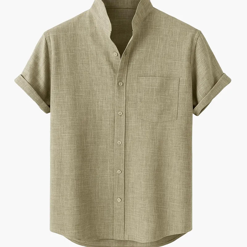 Domoir | Short Sleeve Linen Shirt
