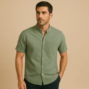 Domoir | Short Sleeve Linen Shirt