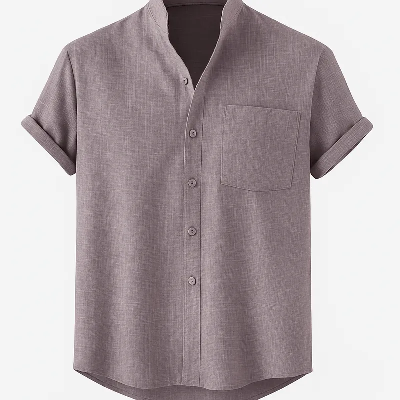 Domoir | Short Sleeve Linen Shirt