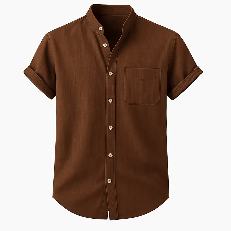 Domoir | Short Sleeve Linen Shirt