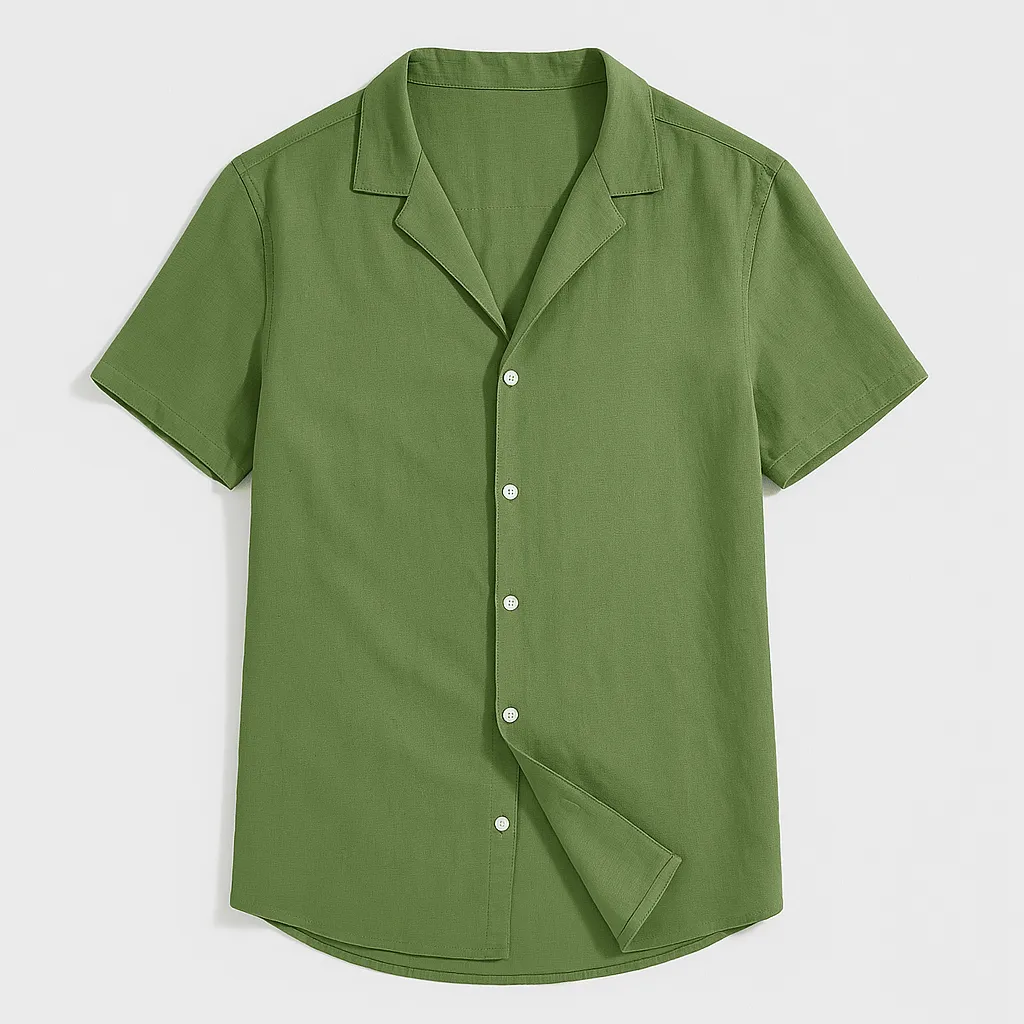 Domoir | Short Sleeve Linen Shirt